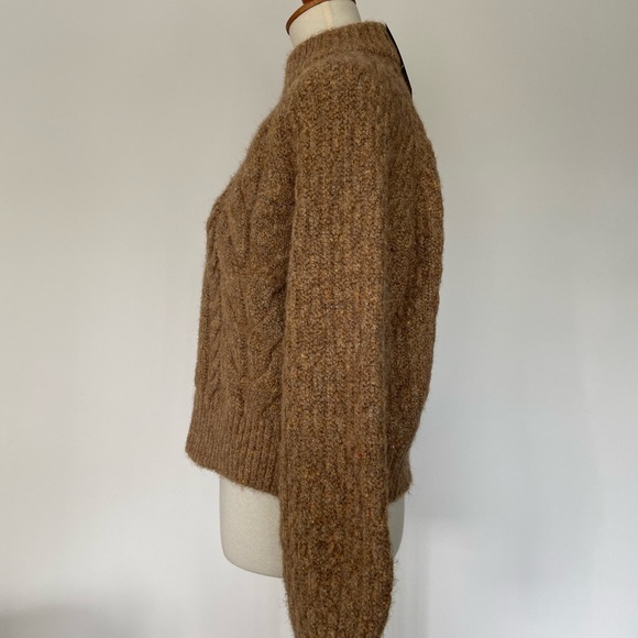 NWT cropped camel mohair-like sweater by A New Day. Size XS - Picture 2 of 7